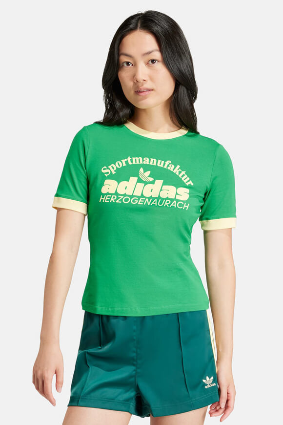 Adidas Originals Retro Graphics T-Shirt | Green | Damen  | M von Adidas Originals