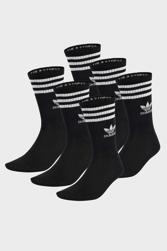 Adidas Originals Sechserpack Socken | Black | unisex  | EU37-39 von Adidas Originals