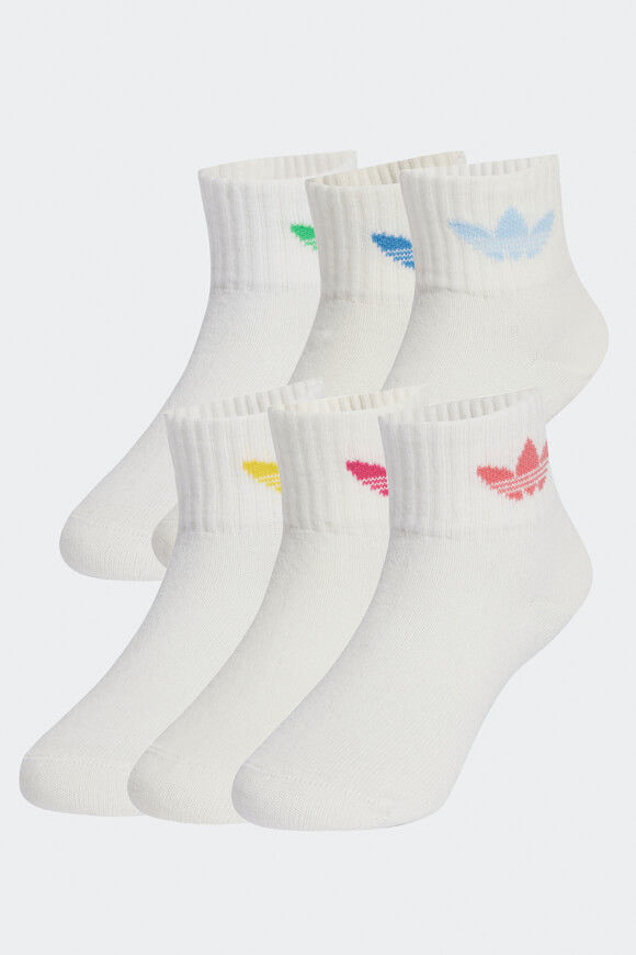 Adidas Originals Sechserpack Socken | Cloud White | Jungen  | EU31-33 von Adidas Originals