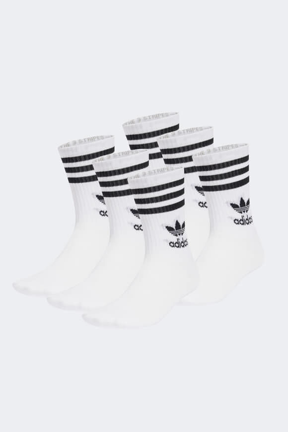 Adidas Originals Sechserpack Socken | White | unisex  | EU43-45 von Adidas Originals