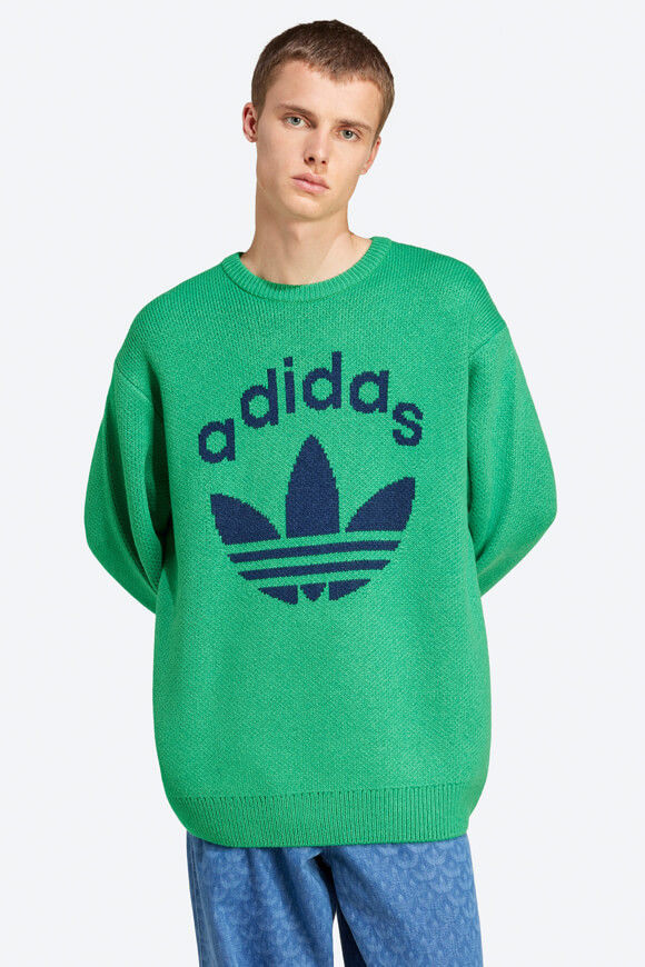 Adidas Originals Strickpullover | Green + Night Indigo | Herren  | L von Adidas Originals