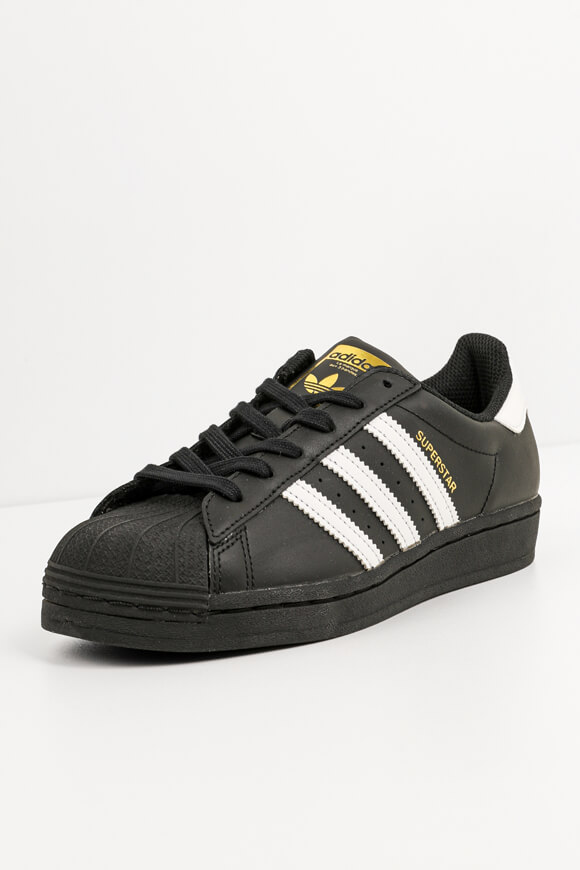 Adidas Originals Superstar Sneaker | Schwarz + Weiss | Jungen  | EU37 1/3 von Adidas Originals