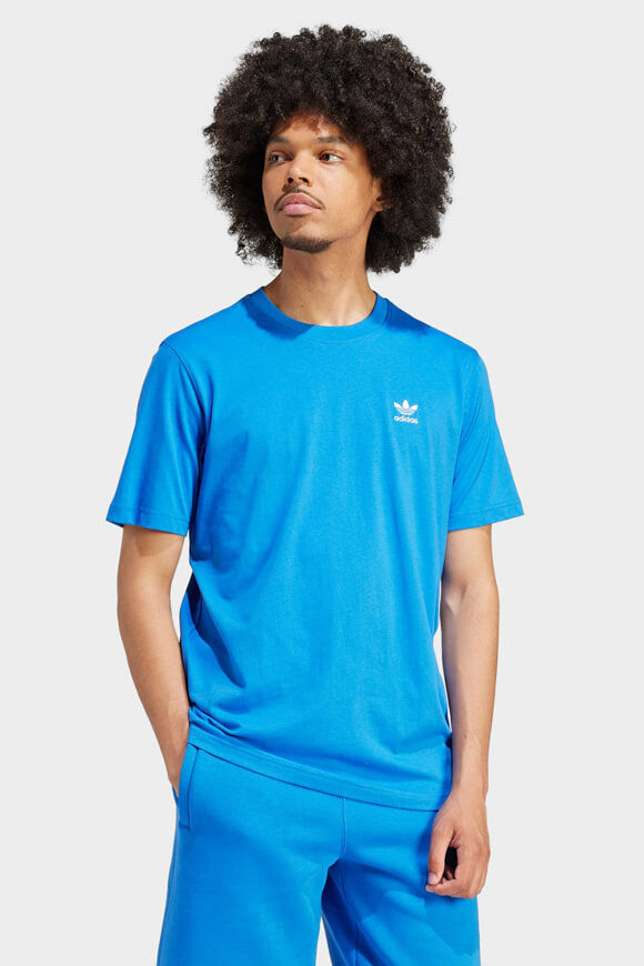 Adidas Originals Trefoil Essentials T-Shirt | Blue | Herren  | L von Adidas Originals