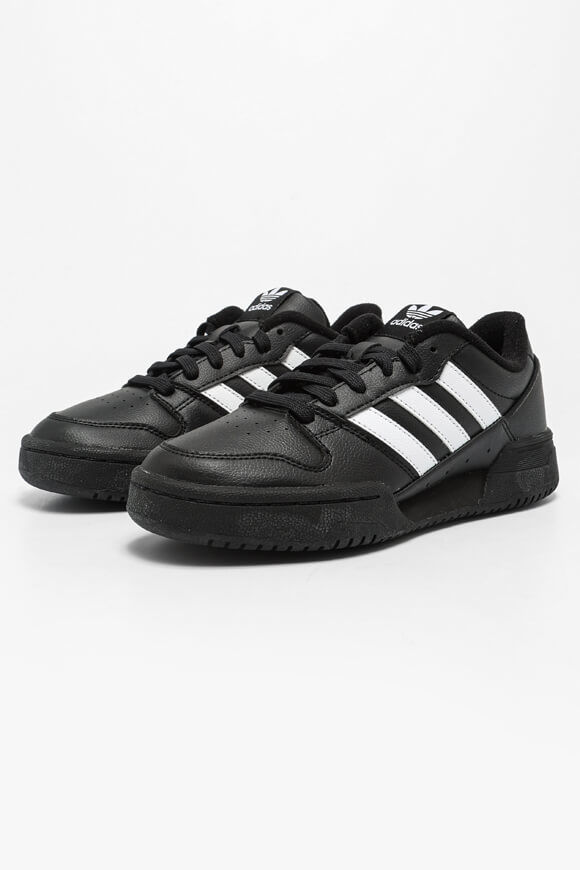 Adidas Originals Team Court 2 STR Sneaker | Core Black + Cloud White | Jungen  | EU36 2/3 von Adidas Originals