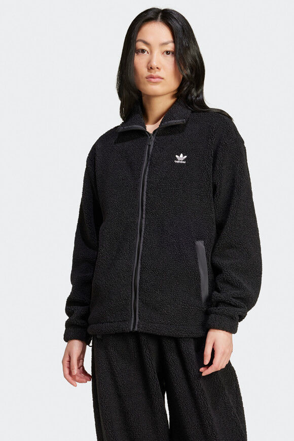 Adidas Originals Teddy Jacke | Black | Damen  | M von Adidas Originals