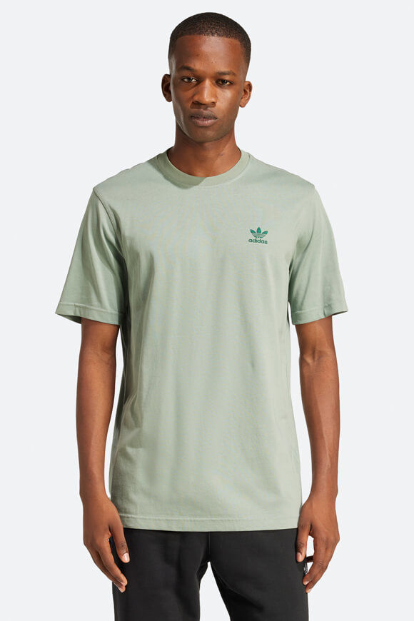 Adidas Originals Trefoil Essentials T-Shirt | Silver Green | Herren  | M von Adidas Originals