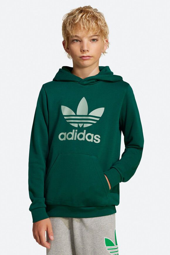 Adidas Originals Trefoil Kapuzensweatshirt | Collegiate Green | Jungen  | 152 von Adidas Originals