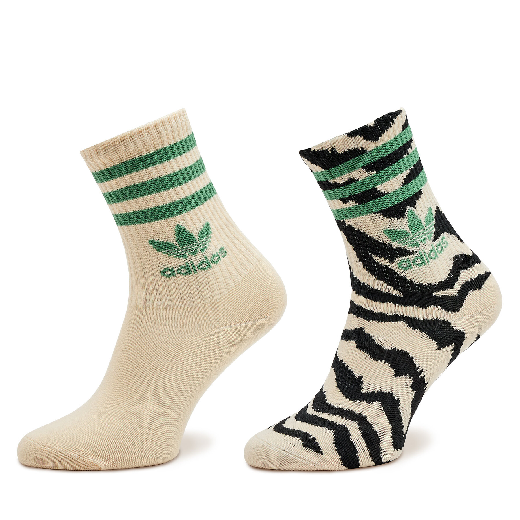 2er-Set hohe Damensocken adidas FARM Rio IX7638 Beige von Adidas