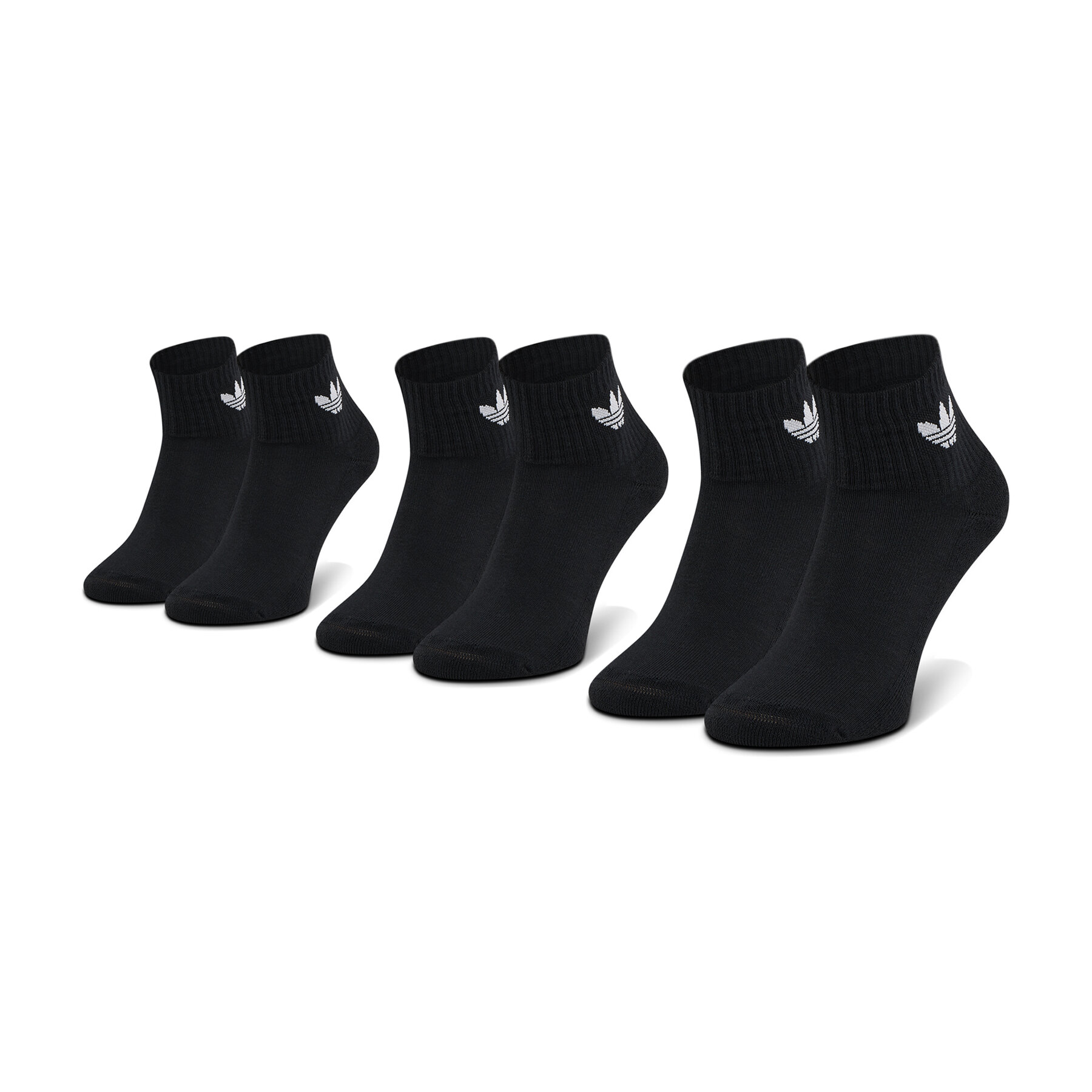 3er-Set hohe Unisex-Socken adidas Mid-Cut Crew FM0643 Schwarz von Adidas