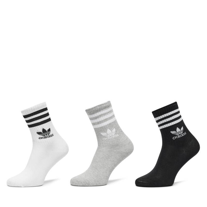 3er-Set hohe Unisex-Socken adidas Mid Cut Crew IL5023 Bunt von Adidas