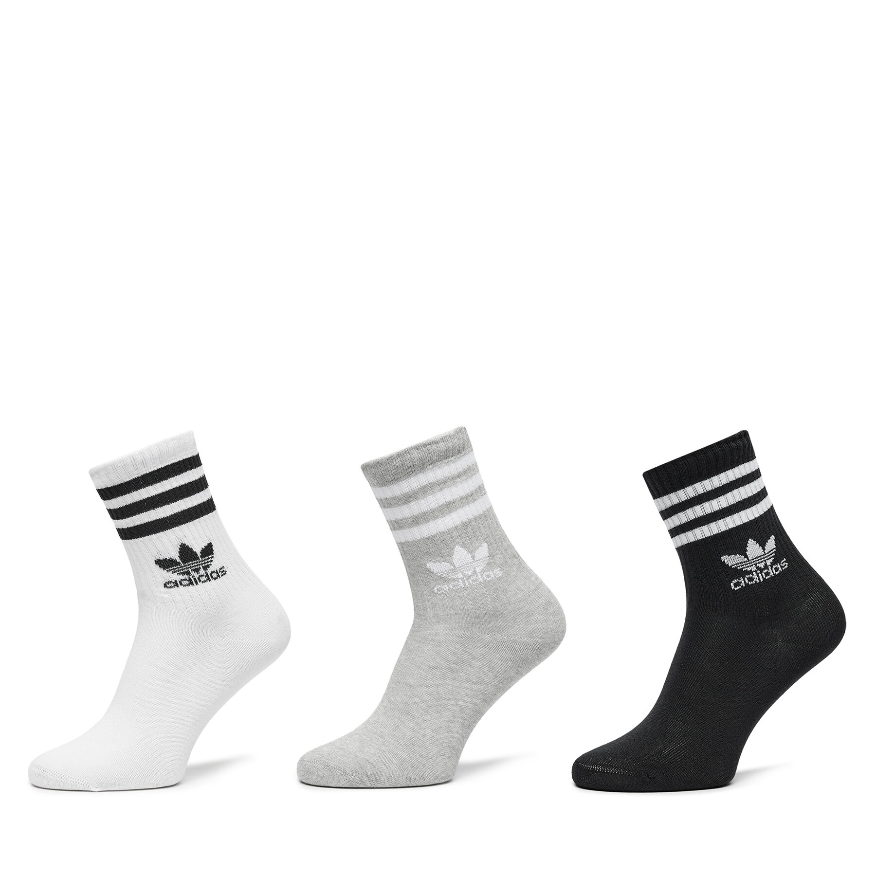 3er-Set hohe Unisex-Socken adidas Mid Cut Crew IL5023 Bunt von Adidas