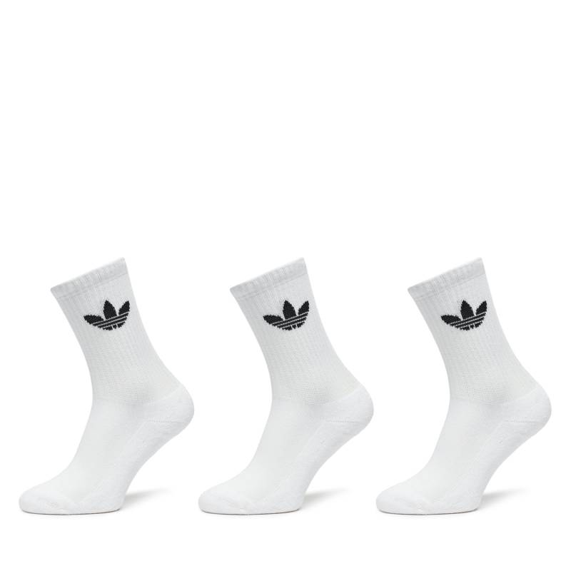 3er-Set hohe Unisex-Socken adidas Trefoil Cushion IJ5616 Weiß von Adidas