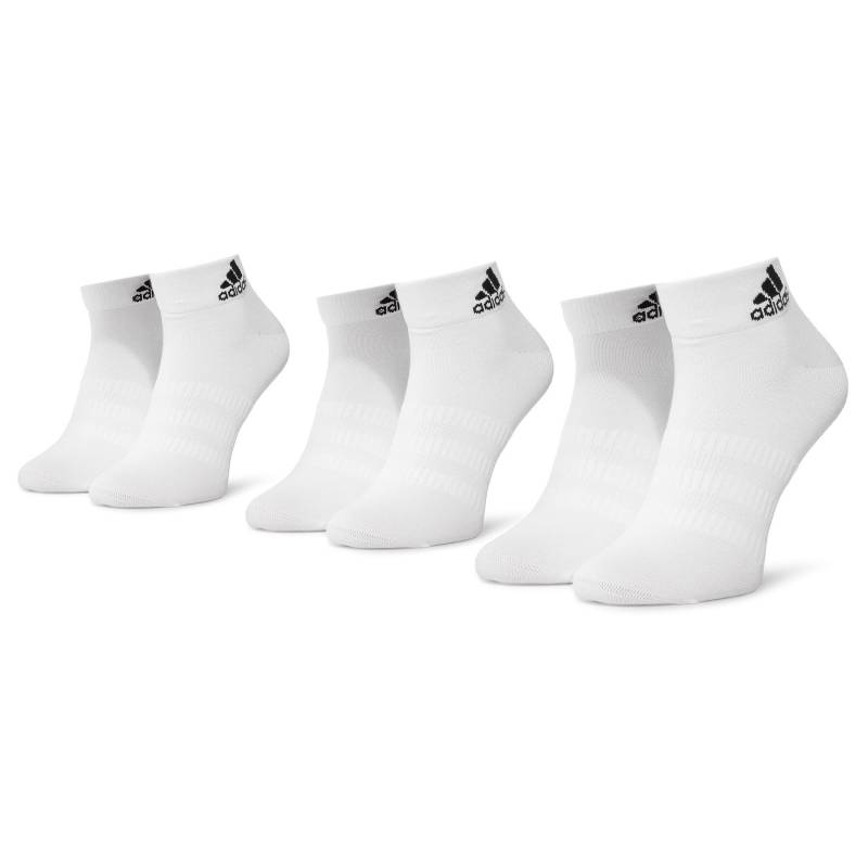 Niedrige Unisex Socken adidas ANKLE SOCKS - 3 PAIRS DZ9435 Weiß von Adidas