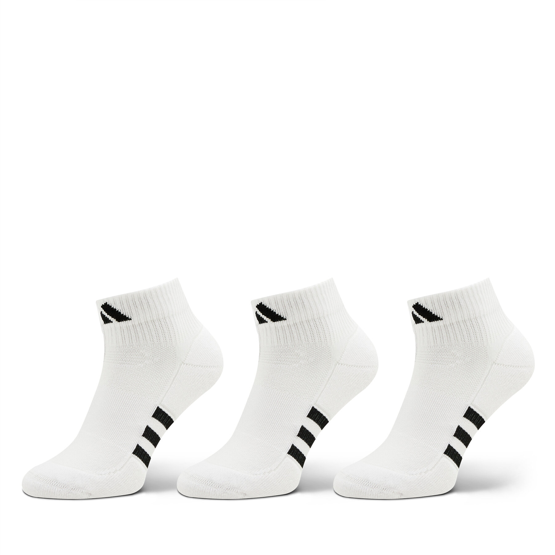 3er-Set niedrige Unisex-Socken adidas Mid-Cut Socks 3 Pairs HT3450 Weiß von Adidas