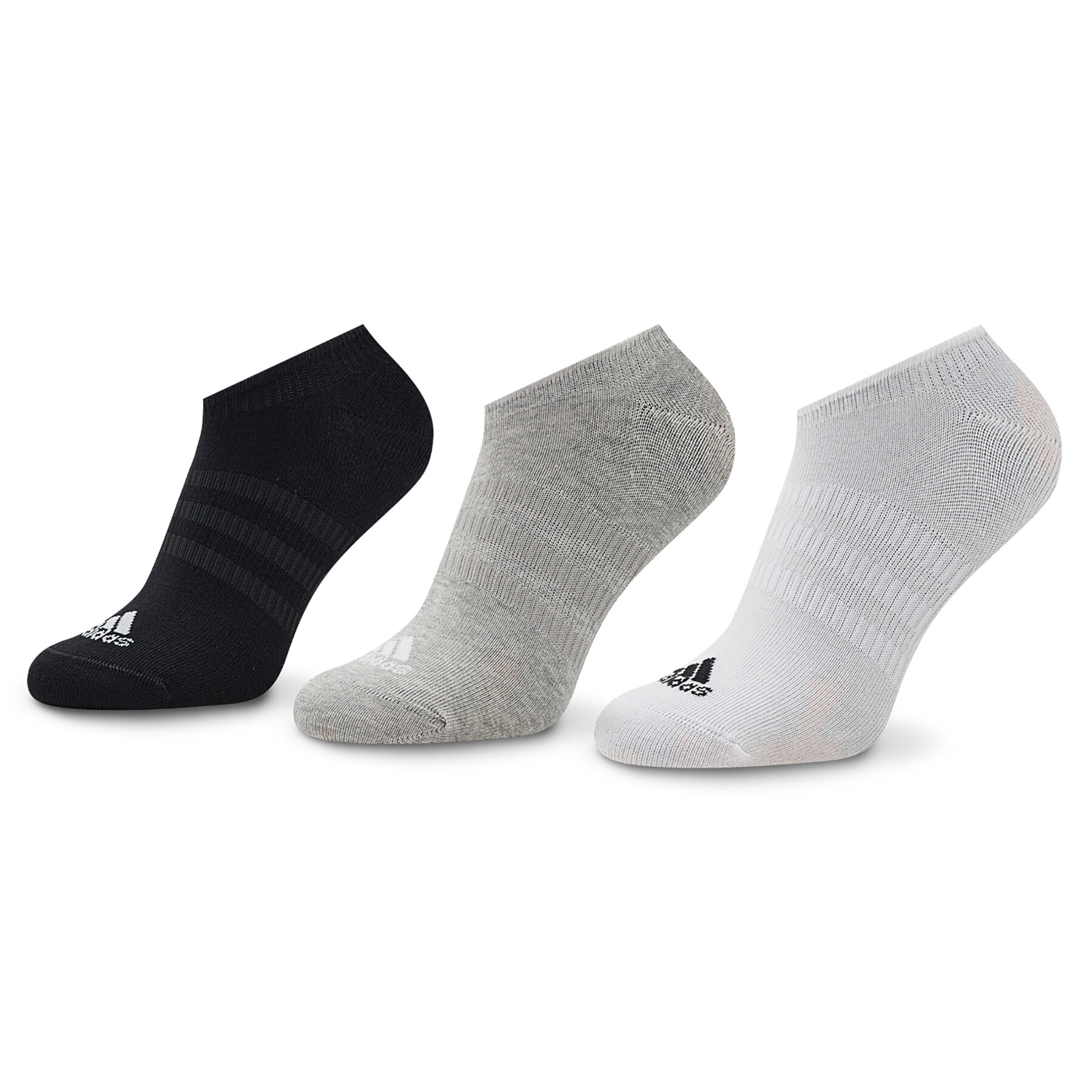 Unisex-Sneakersocken adidas Thin and Light No-Show Socks 3 Pairs IC1328 Grau von Adidas