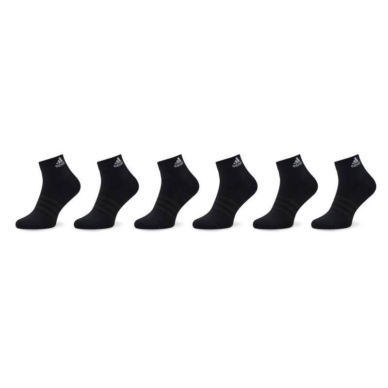 Niedrige Unisex Socken adidas Cushioned Sportswear Ankle Socks 6 Pairs IC1291 Schwarz von Adidas