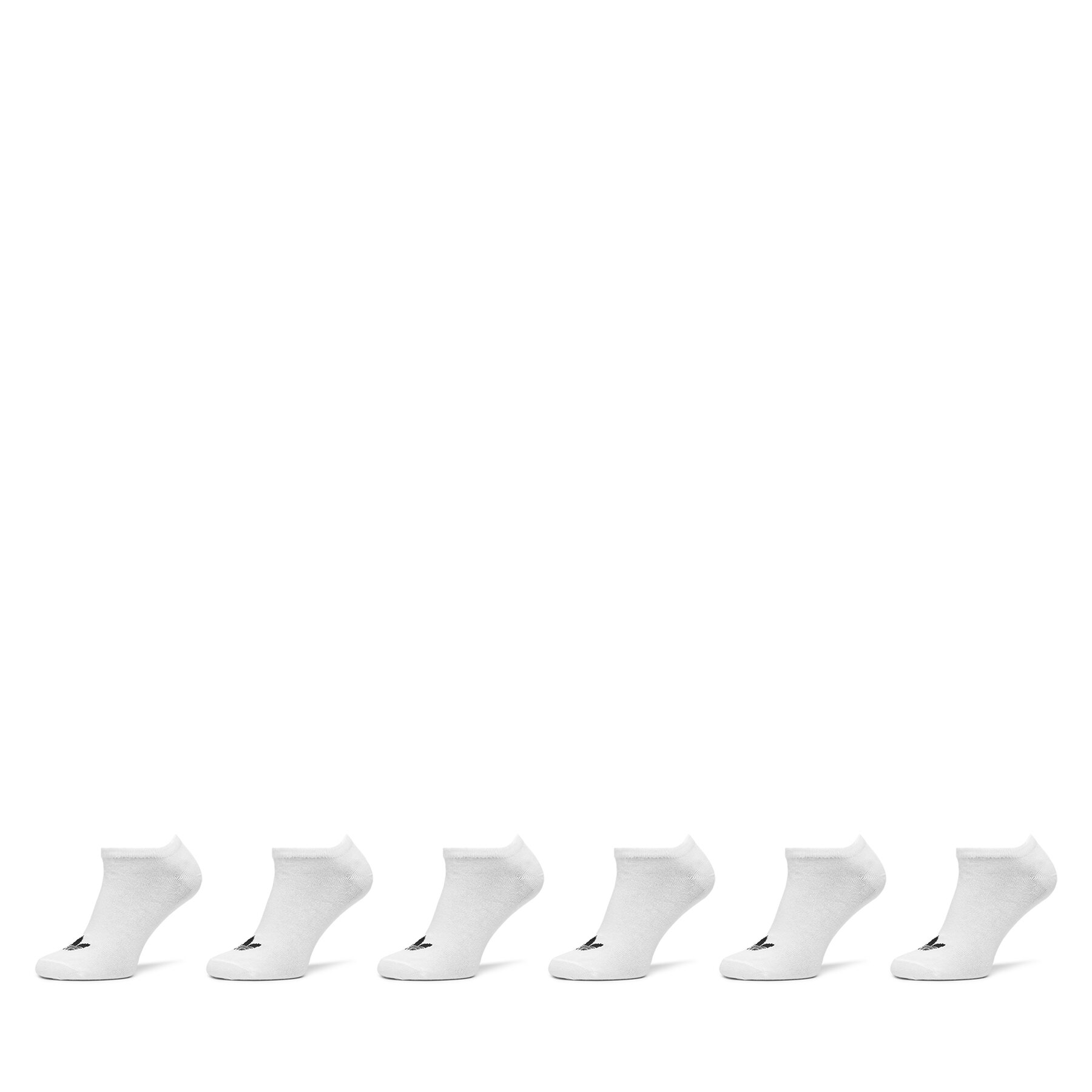 6er-Set niedrige Unisex-Socken adidas Trefoil Liner IJ5623 Weiß von Adidas