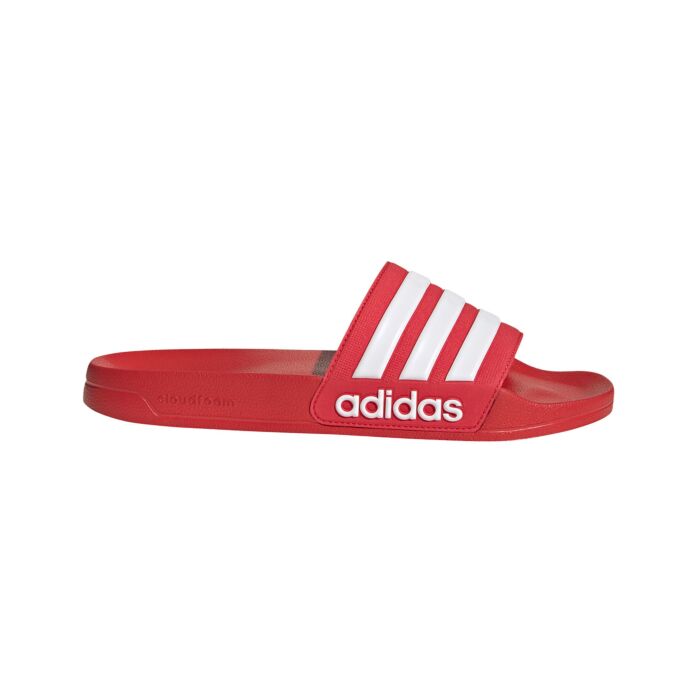 Adidas Adilette Damen und Herren rot-weiss, 46 von Adidas