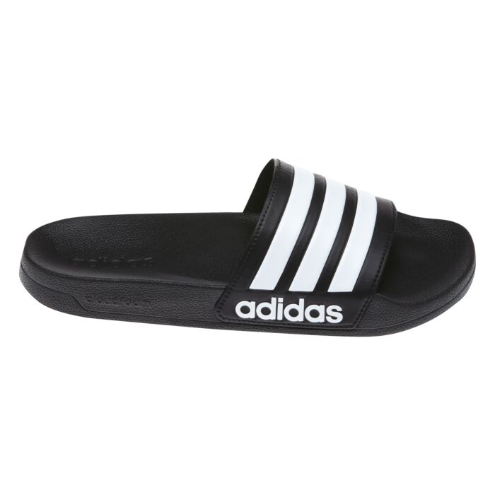 Adidas Adilette Damen und Herren schwarz-weiss, 41/42 von Adidas