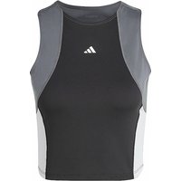 ADIDAS Damen Fitnesstank Crop schwarz | L von Adidas