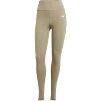 ADIDAS Damen Fitnesstight Optime Essentials Stash Pocket camel | XS von Adidas