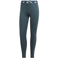 ADIDAS Damen Fitnesstight Techfit V-Shaped Elastic 7/8 petrol | L von Adidas