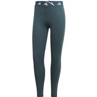 ADIDAS Damen Fitnesstight Techfit V-Shaped Elastic 7/8 petrol | M von Adidas