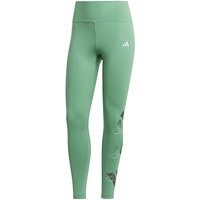 ADIDAS Damen Fitnesstight ssentials Brand Love 7/8 dunkelgrün | L von Adidas