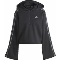 ADIDAS Damen Hoodie Floral Graphics 3-Streifen schwarz | M von Adidas