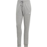 ADIDAS Damen Jogginghose Essentials 3-Stripes French Terry Cuffed hellgrau | L (kurz) von Adidas