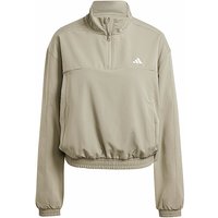 ADIDAS Damen Sweater 1/4 Zip camel | L von Adidas