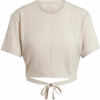 ADIDAS Damen Yogashirt Cropped beige | L von Adidas