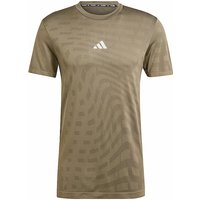 ADIDAS Herren Fitnessshirt Gym+Seamless olive | L von Adidas