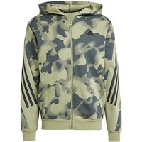 ADIDAS Herren Kapuzenjacke Future Icons 3-Streifen Allover Print  olive | L von Adidas