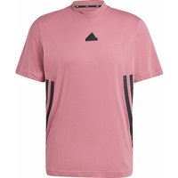 ADIDAS Herren T-Shirt Future Icons 3-Streifen dunkelrot | L von Adidas