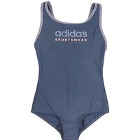 ADIDAS Mädchen Badeanzug Sportswear grau | 128 von Adidas