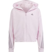 ADIDAS Mädchen Kapuzenjacke Future Icons 3-Streifen rosa | 128 von Adidas