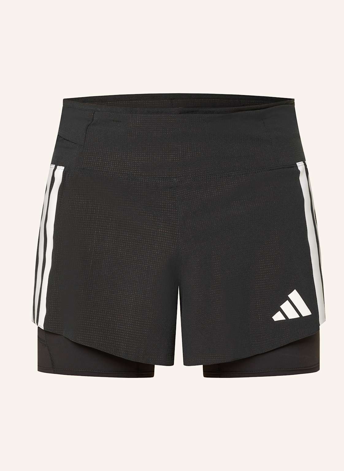 Adidas 2-In-1-Laufshorts Adizero Running 2-In-1 Gel Pocket schwarz von Adidas