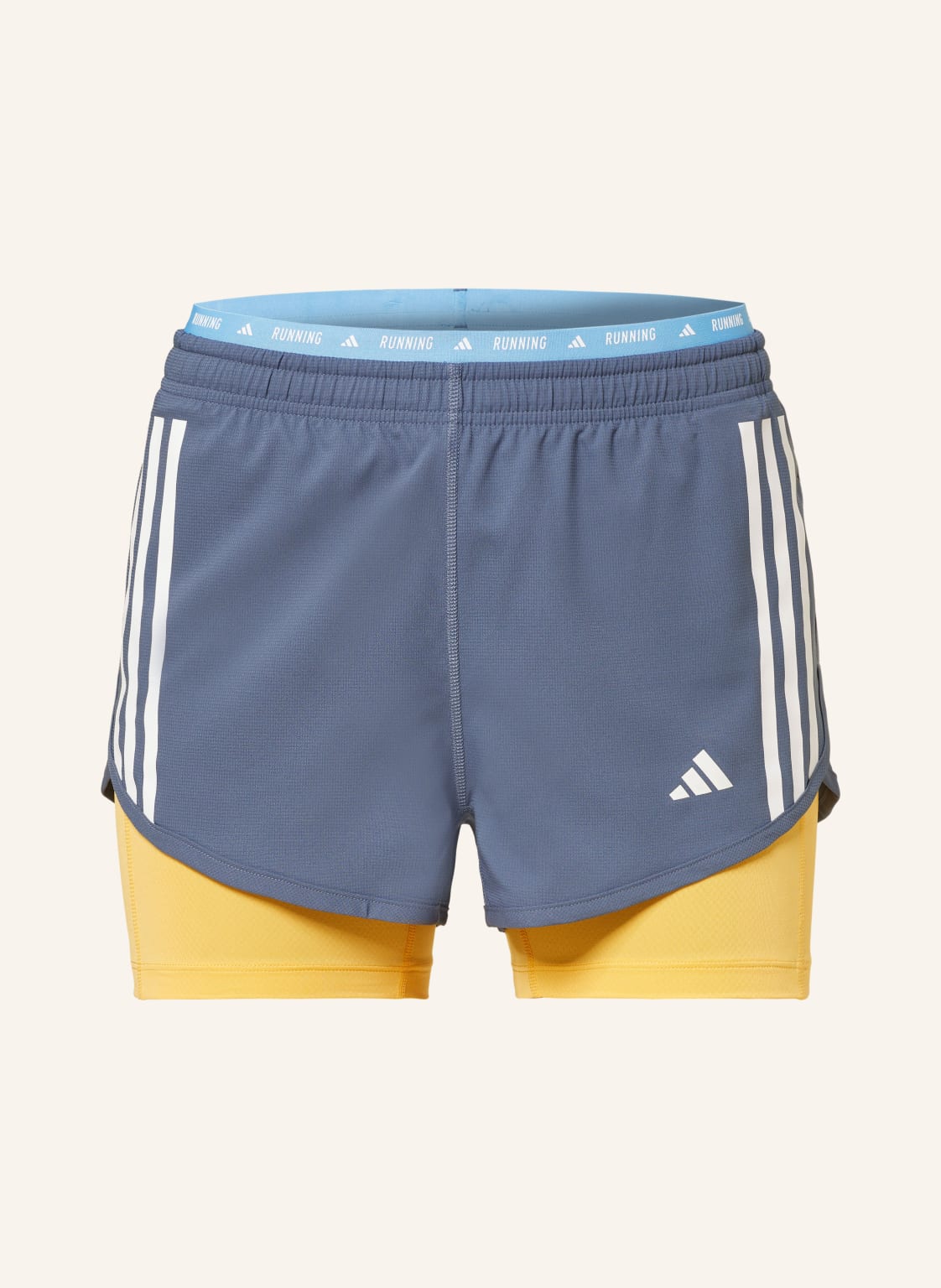 Adidas 2-In-1-Laufshorts Own The Run blau von Adidas