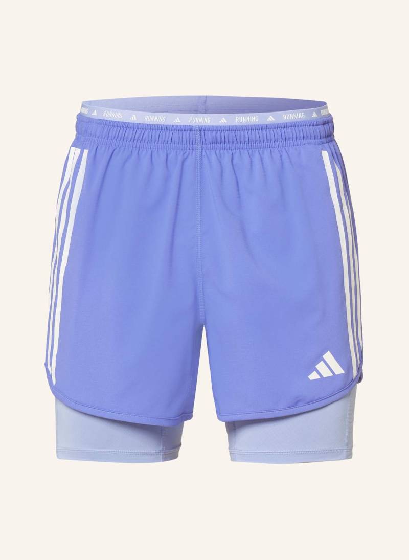 Adidas 2-In-1 Laufshorts Own The Run blau von Adidas