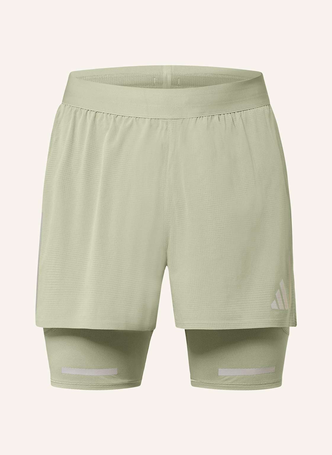 Adidas 2-In-1-Laufshorts Ultimate Hi Vis gruen von Adidas