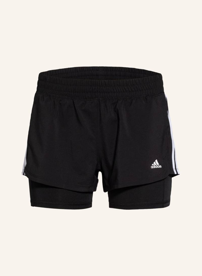 Adidas 2-In-1-Shorts Pacer schwarz von Adidas