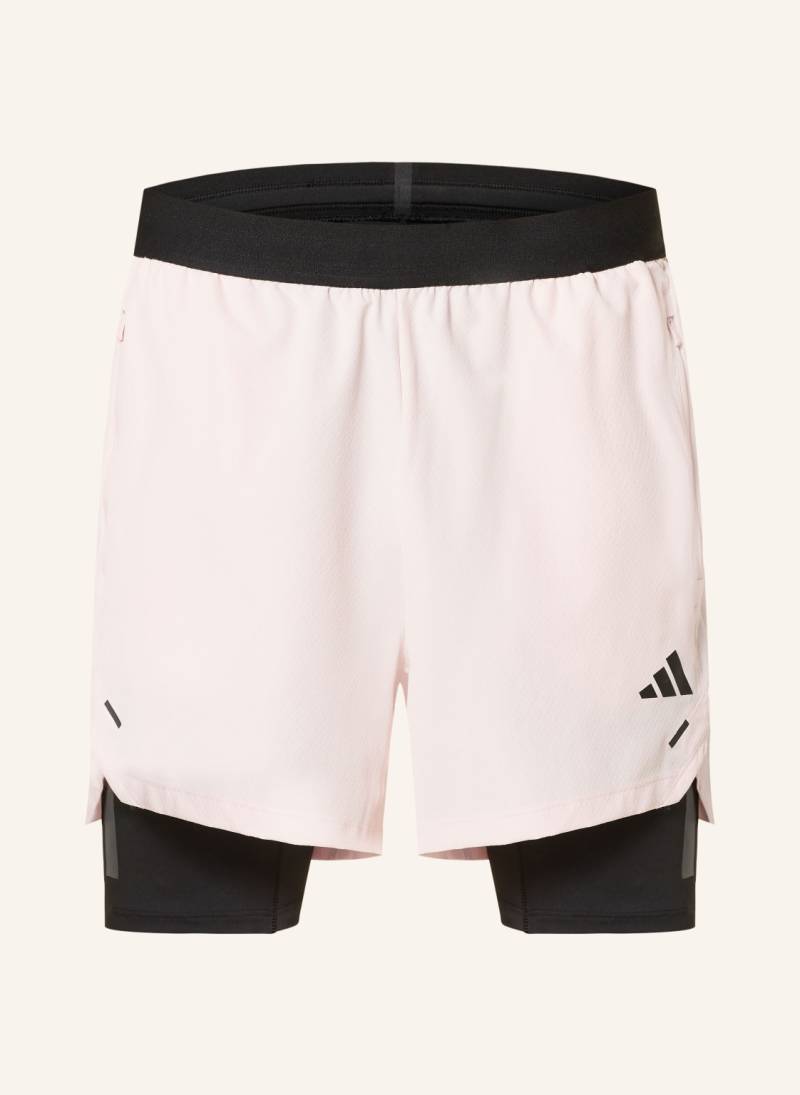 Adidas 2-In-1-Trainingsshorts Power rosa von Adidas