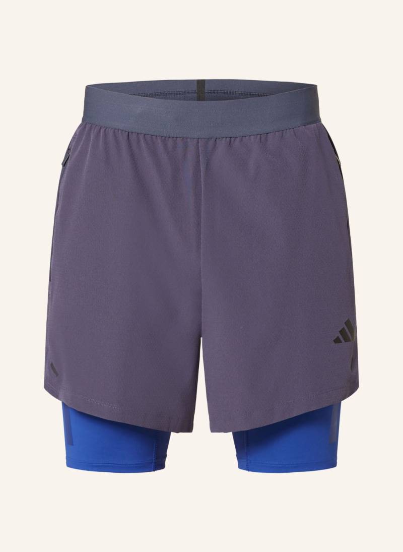 Adidas 2-In-1-Trainingsshorts Power schwarz von Adidas