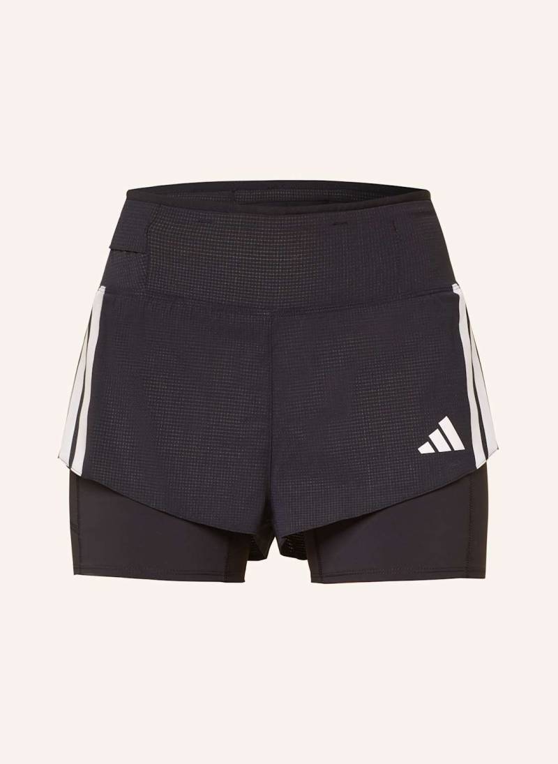 Adidas 2-in1-Laufshorts Adizero 2In1 schwarz von Adidas