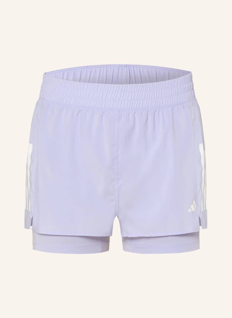 Adidas 2-in1-Laufshorts Own The Run lila von Adidas