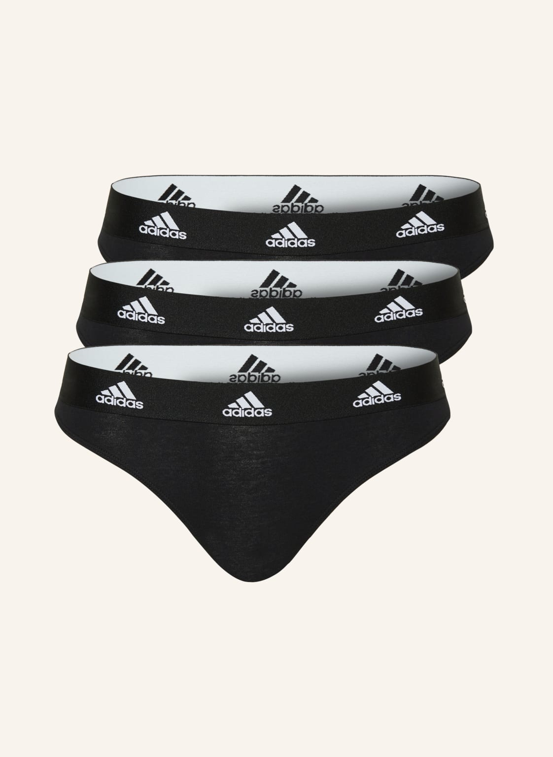 Adidas 3er-Pack Strings schwarz von Adidas