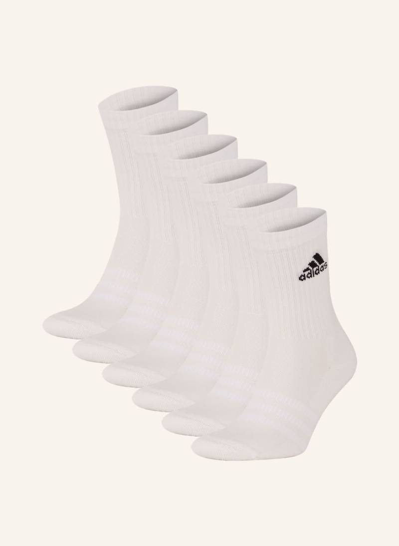 Adidas 6er-Pack Socken Cushioned Sportswear Crew weiss von Adidas