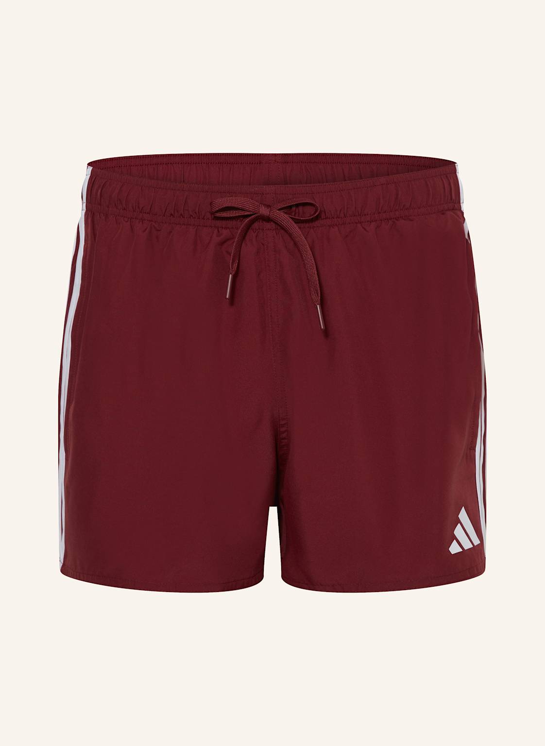 Adidas Badeshorts 3-Streifen 3-Inch rot von Adidas