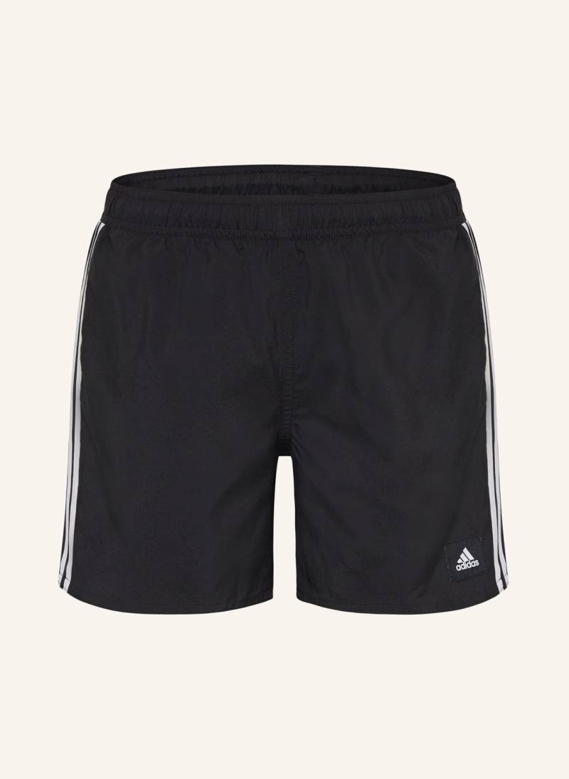 Adidas Badeshorts 3-Streifen schwarz von Adidas